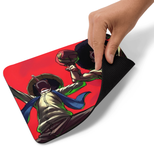 Afro Luffy and Usopp Mouse Pad