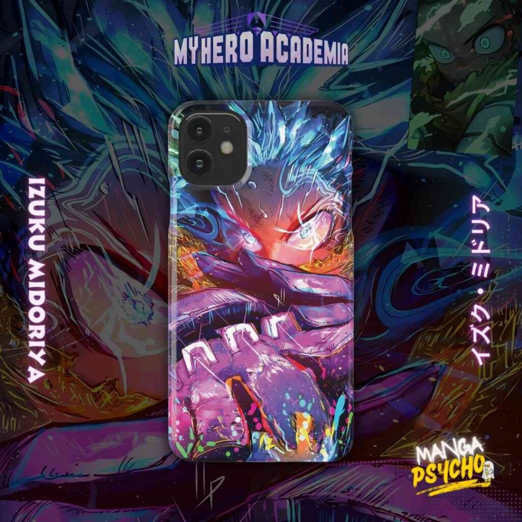 Izuku Midoriya Heroic Power Phone Case: Unleash Your One For All Spirit