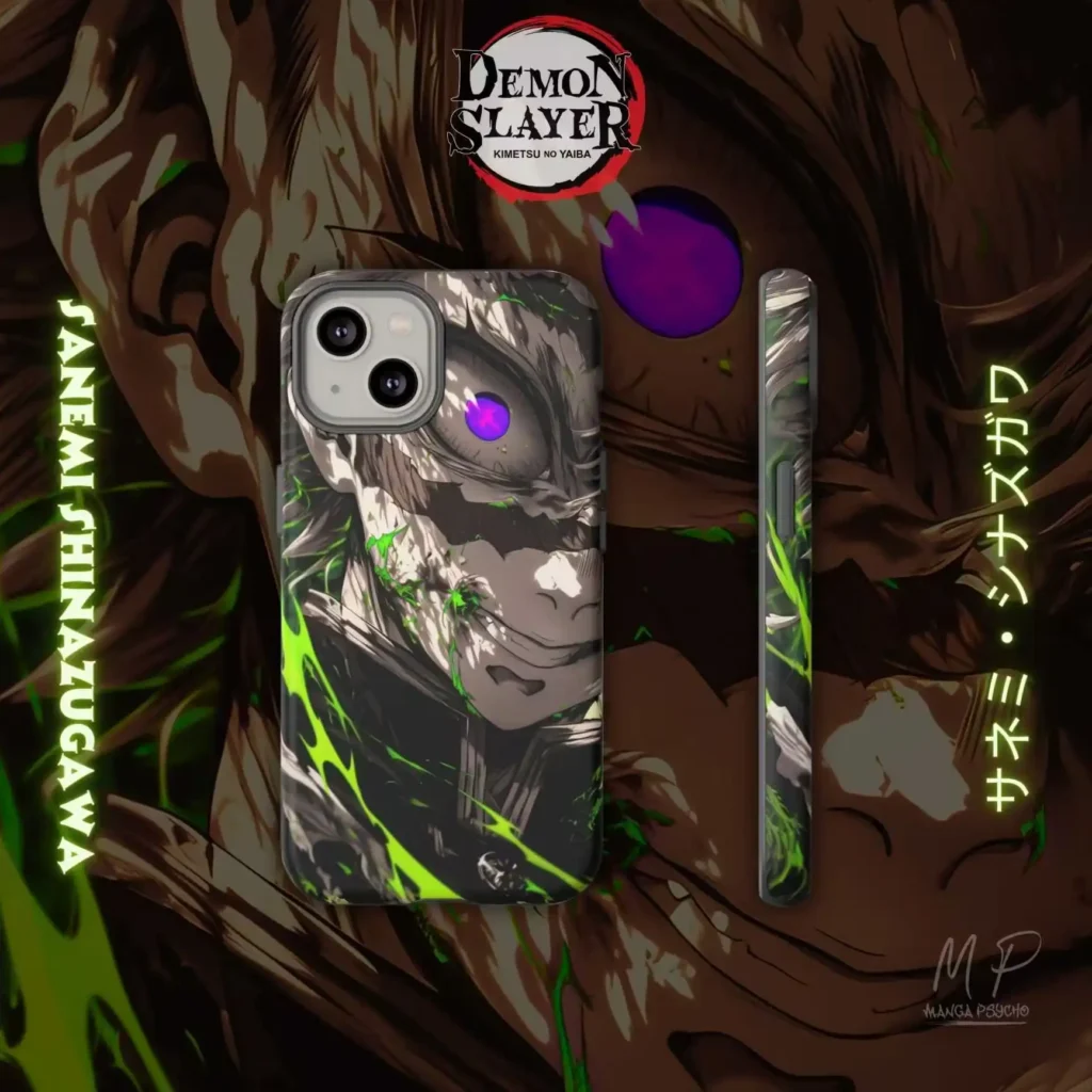 Sanemi Shinazugawa Wind Hashira Phone Case Unleash the Fury of the Wind