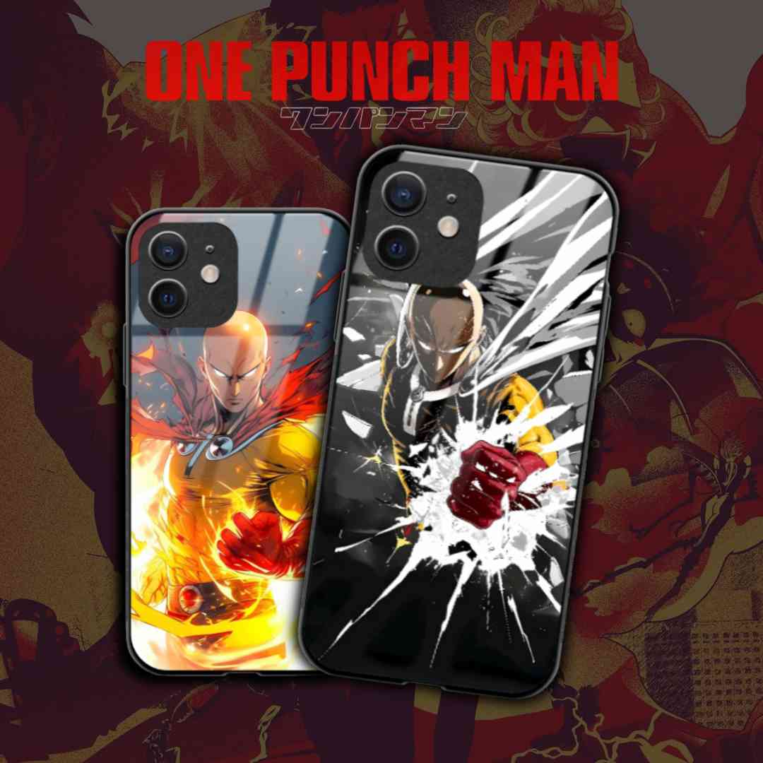 One Punch Man Glass Phone Case