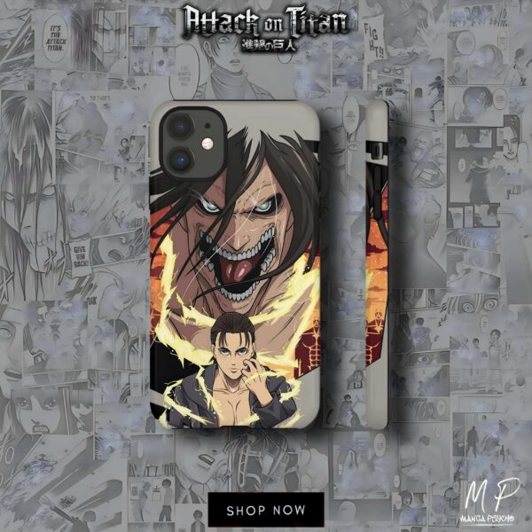 Eren Yeager Glass Phone Case