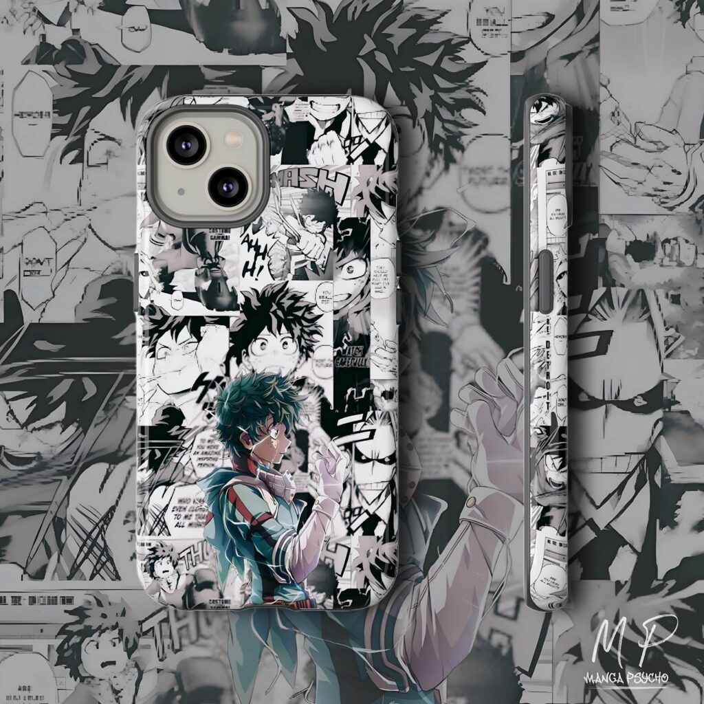 Heroic Mastery Izuku Midoriya Manga Glass Phone Case