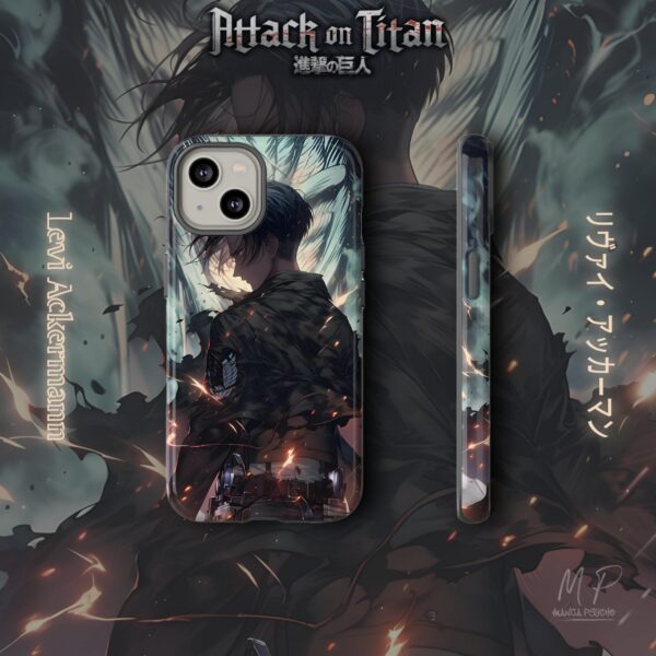 Levi Ackerman Stylish Glass Phone Case: Elevate Your Device with the exclusive Impeccable Style of Humanity’s Strongest Soldier!