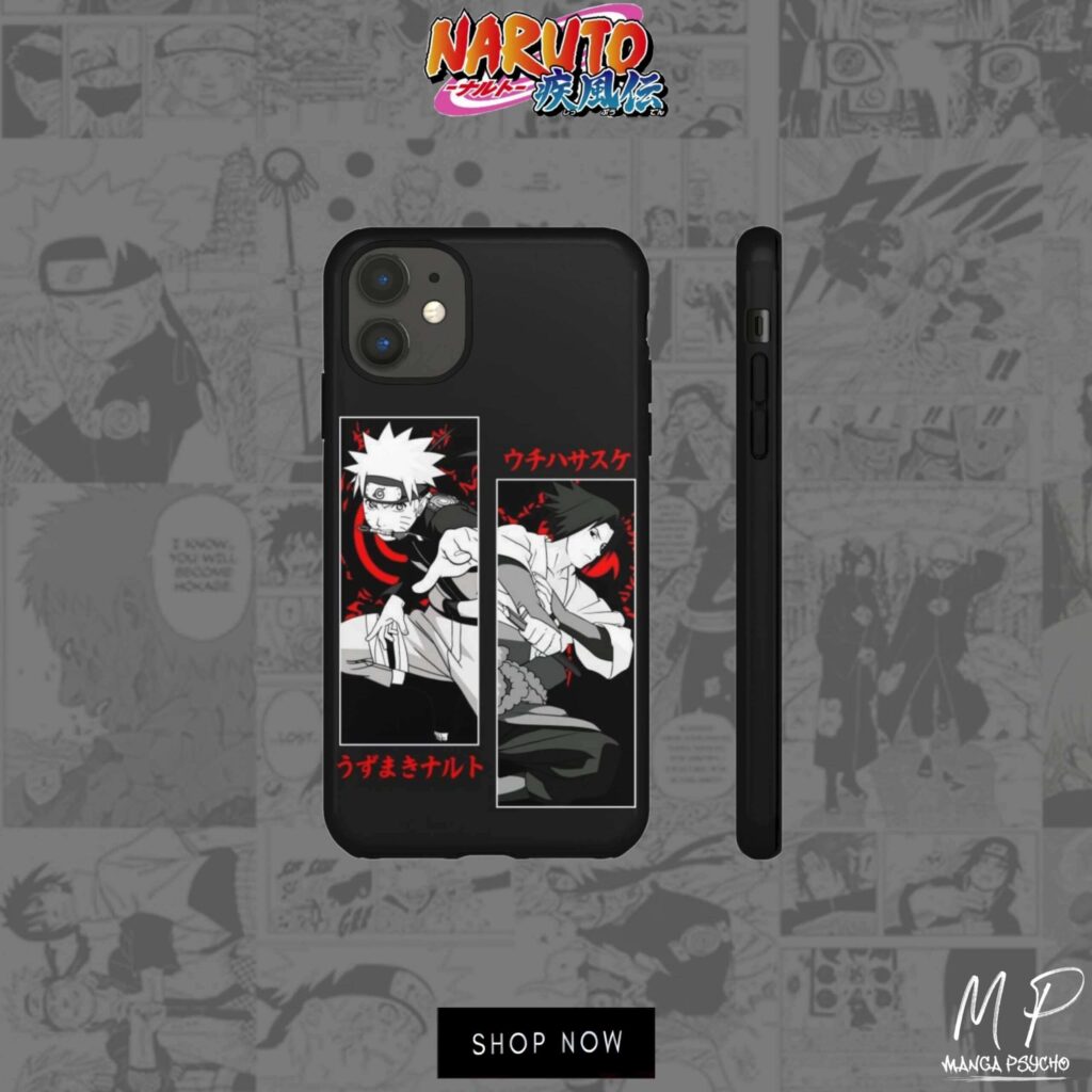 Naruto x Sasuke Iconic Duo Glass Phone Case