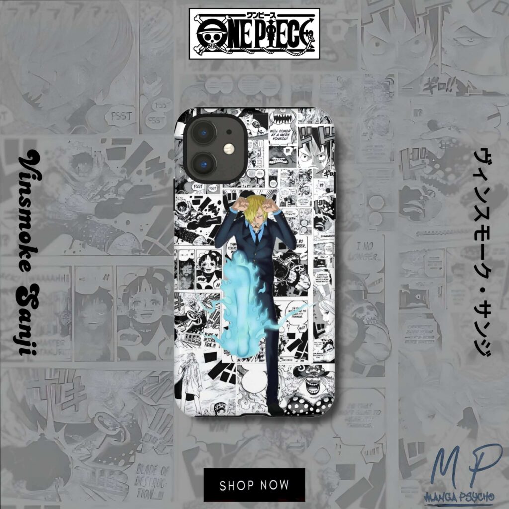 Sanji Manga Art Glass Phone Case