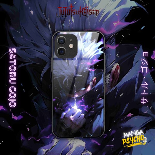 Satoru Gojo Mystic Purple Exclusive Glass Phone Case (2)
